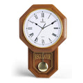 Real wood pendulum schoolhouse regulator wall clock