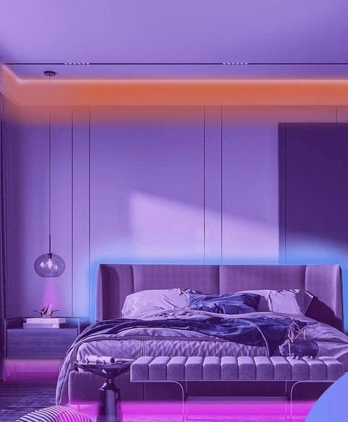 100 ft RGB LED Strip Lights with App, Remote and Music Sync